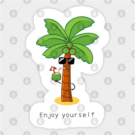 Cute Coconut Tree Coconut Tree Sticker Teepublic