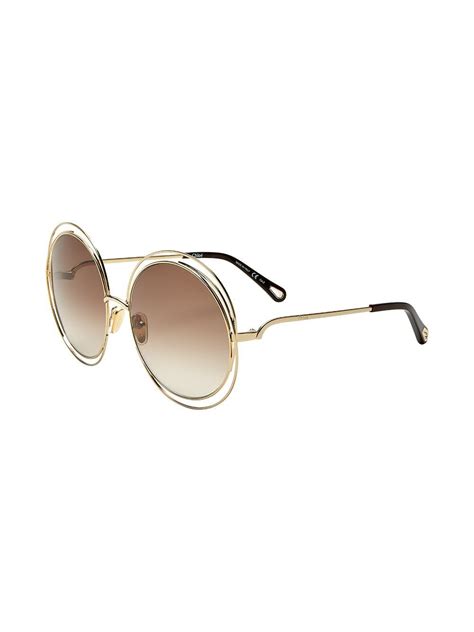 Chloé Eyewear Round Frame Sunglasses Farfetch