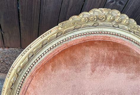 French Louis Xvi Style Carved And Painted Bergere Chairs In Velvet