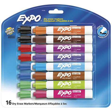 Buy Expo Low Odor Dry Erase Markers Chisel Tip Assorted Colors