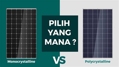 Perbedaan Panel Surya Mono Dan Poly Mono Vs Poly Youtube