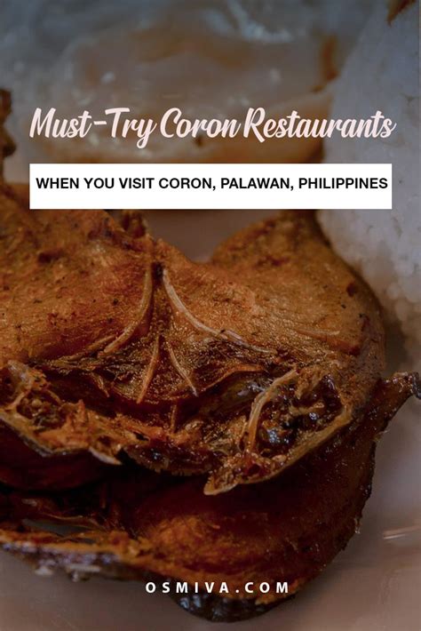 Yummy Coron Delicacies And Coron Restaurants To Try In Palawan 2020 Update Osmiva