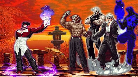 KOF Mugen Orochi Iori Yagami AD LV 5 Vs Ultimate Rugal Team YouTube