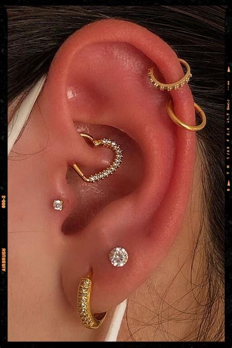 Heart Daith Piercing Ear Jewelry Body Jewelry Piercing Ear Piercings