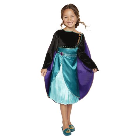 Disney Frozen 2 Queen Anna Dress - Girls Costume Ages 3+, Fits Sizes 4 ...