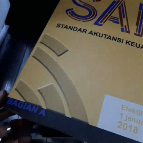 Jual Buku Standar Akuntansi Keuangan Efektif Per 1 Januari 2018