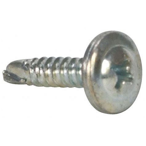 Zoro Select Self Drilling Screw Zinc Plated Case Hardened Steel K Lath