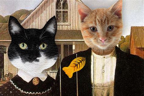 GLOGIRLY: American Gothic Cats