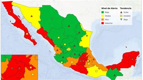 As Se Encuentra El Mapa De Contagios De Covid Seg N El Sem Foro