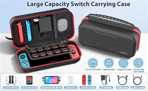 Capa de transporte Switch OLED compatível Nintendo Switch e Switch