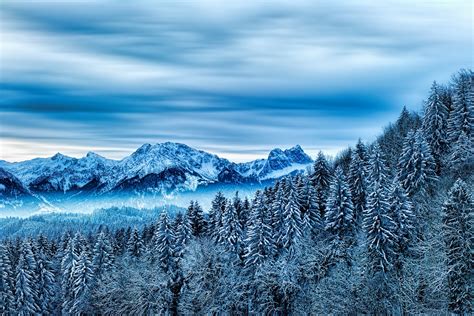 Snow Winter Nature Cloud Mountains Wallpaper HD Nature Wallpapers 4k