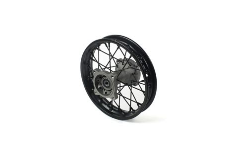 Roue arrière acier axe 15mm 10 Pit Bike Dirt Bike Noire MAXISCOOT