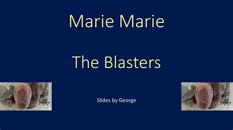 The Blasters Marie Marie Karaoke YouTube