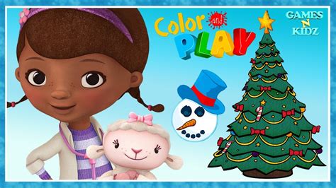 Doc Mcstuffins Christmas Game Color Play Toy Pet Clinic Disney