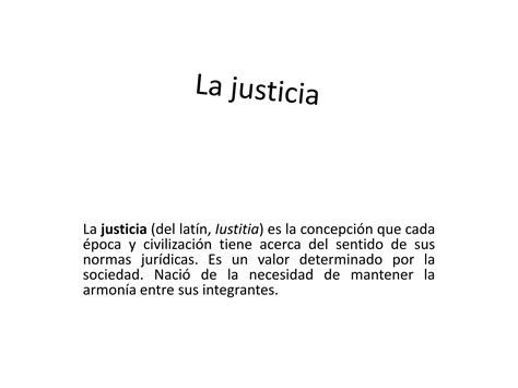 La Justicia Ppt