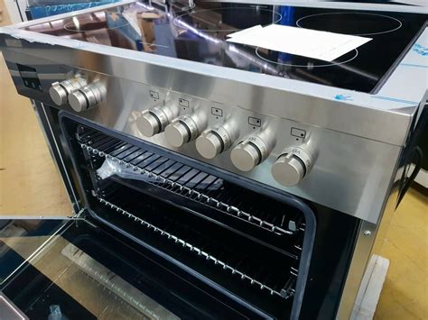 Blanco 90cm Stainless Freestanding Cooker With Induction Stove Fi905x