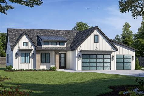 This Is An Artist S Rendering Of The Modern Farmhouse Style House Plans