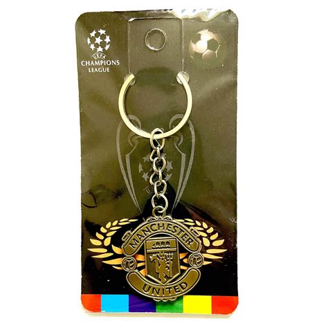 Manchester United Football Club Keyring Logo Metal Pendant Etsy