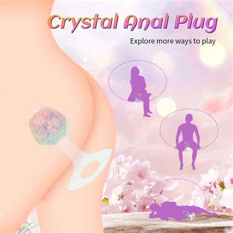 Brinquedo Sexual Plug Anal de Silicone Cristal Líquido Que Pode Ser