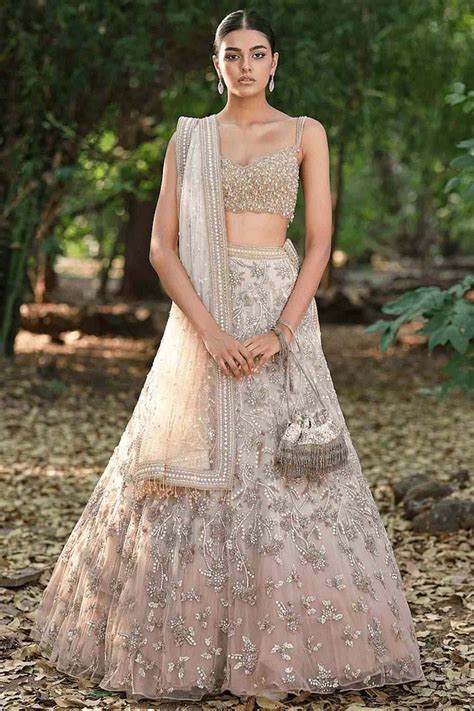 Ivory Gold Bridal Lehenga Set Ivory Lehenga 52 OFF