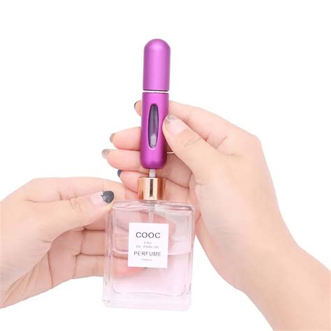 MALIXYZ 5ml Refillable Mini Perfume Spray Bottle Aluminum Spray