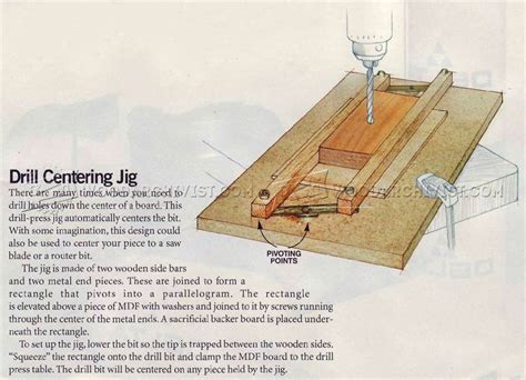 Drill Press Centering Jig • WoodArchivist