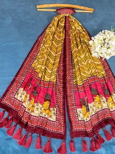 Pure Chinon Dupatta At Rs 1200 Mirror Work Dupattas In Surat ID