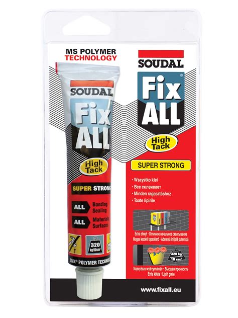 Soudal Klej uszczelniacz hybrydowy Fix All High Tack biały 80 ml kupuj