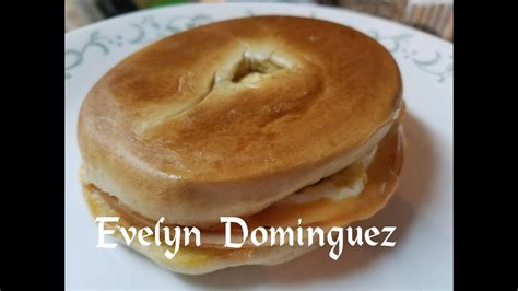 Bagel Con Huevo Jamon Y Queso Youtube