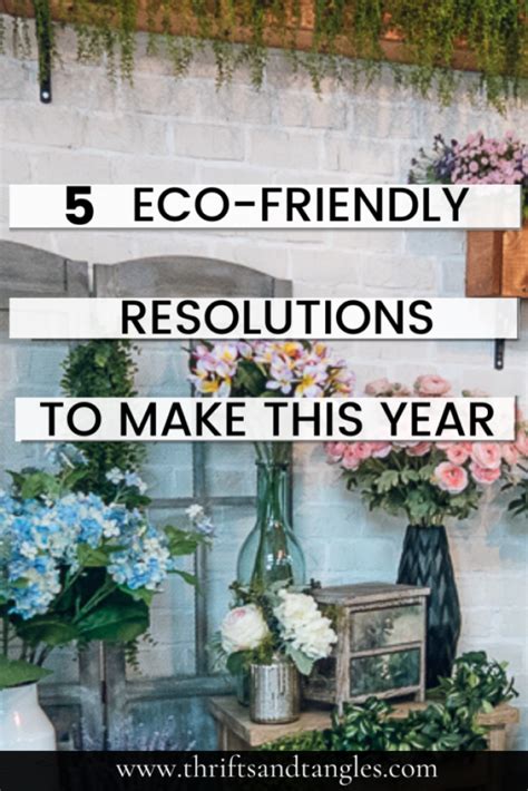 5 Eco Friendly New Years Resolutions Thrifts And Tangles