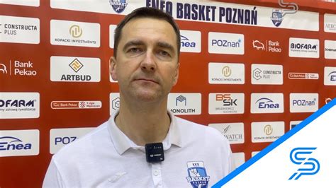 Przemysław Szurek i Marcin Tomaszewski po meczu Enea Basket Poznań