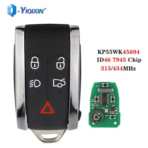 YIQIXIN 5 Buttons Remote Car Key For Jaguar XF XFR XK XKR 2009 2013