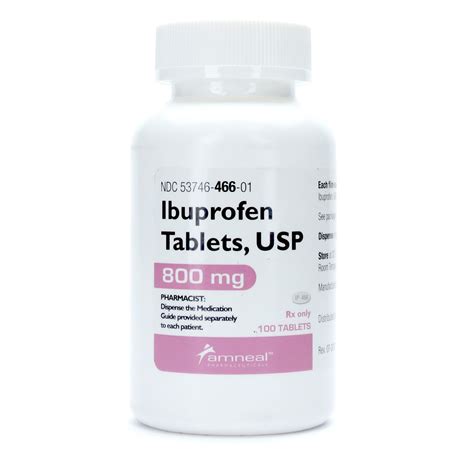 Ibuprofen, 800mg, 100 Tablets/Bottle | McGuff