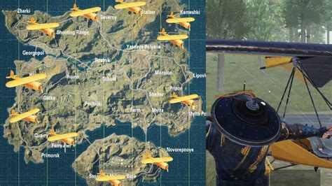 Top Locations To Find Glider In Erangle Pubg Mobile Update