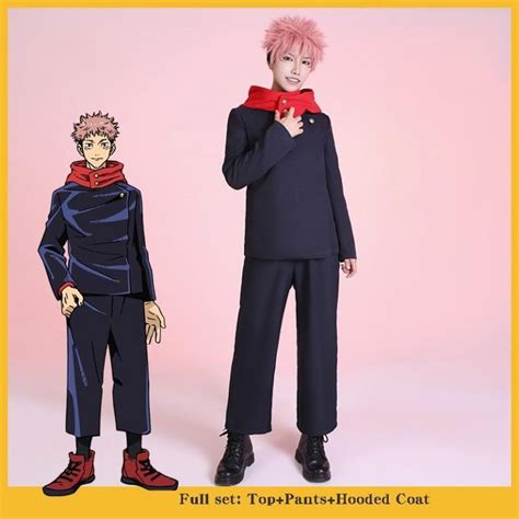 Full Set Jujutsu Kaisen Yuji Itadori Cosplay Costume Jujutsu Kaisen