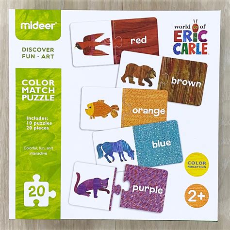 Jual Mideer X Eric Carle Color Match Puzzle Shopee Indonesia