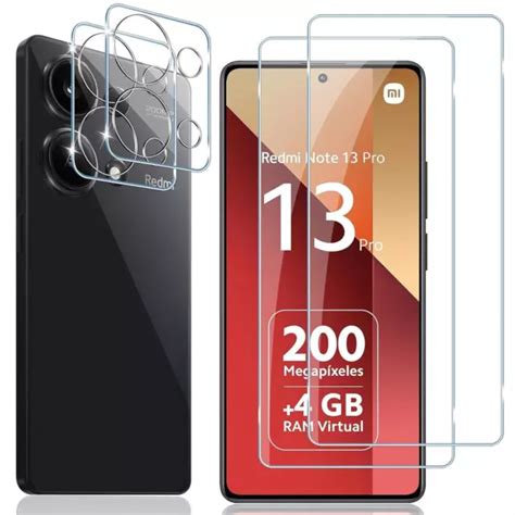 DISPLAY SCHUTZ FOLIE für Xiaomi Redmi Note 13 Pro 4G Folie Kamera