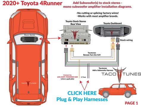 Runner Plug And Play Add A Subwoofer Harness Use With Amps Or