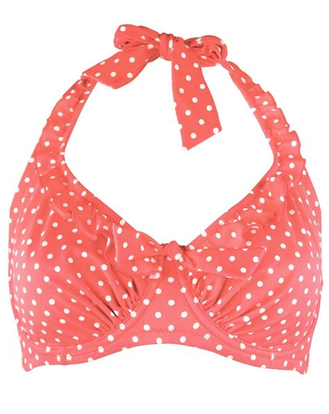 Pour Moi Hot Spots Coral Underwired Bikini Top Padded Top Control