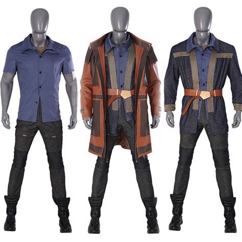 Star Wars Black Series Andor Cassian Cosplay Costume Brown Leather Jac