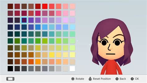 Mii Maker On Switch Features New Colors For Hair Eyes And Mouth