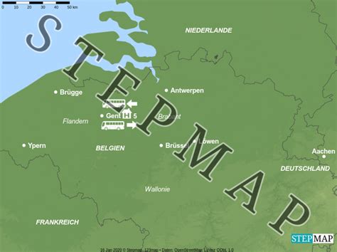 Stepmap Flandern Landkarte F R Welt