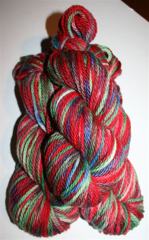 Hand Dyed Merino Bulky Sw G Skein Superwash Merino Wool Red