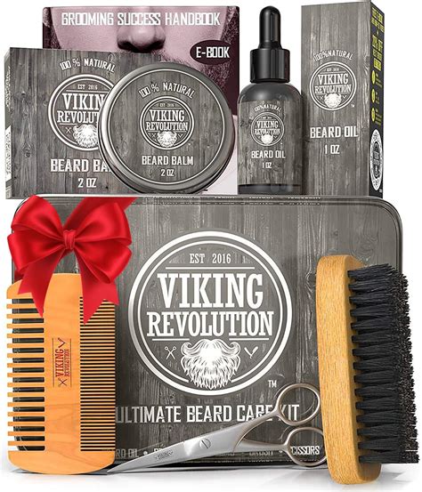 Amazon Co Jp Viking Revolution Kit Barbe Homme Inclus Brosse Barbe