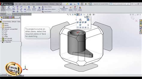 Convert Edges Into Sketch Entities In Solidworks Tutorial Youtube