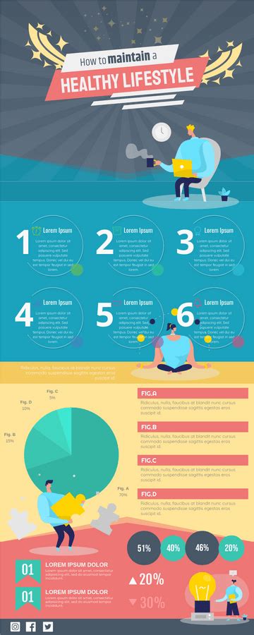 Create A Healthy Lifestyle Infographic Infographic Template