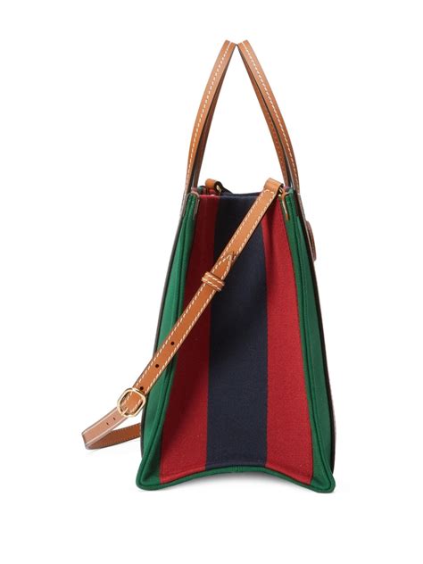 Gucci Signature Stripe Detail Tote Bag Farfetch