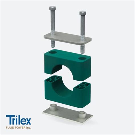 Standard Series Pipe Tube Clamp Complete Set Trilex Fluid Power