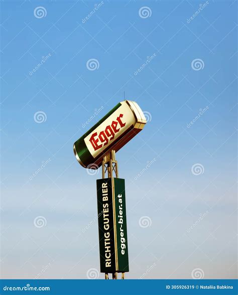 Advertising of Egger Beer at a Beer Wholesale Warehouse Editorial Stock ...