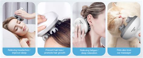 Comfier Cordless Hair Scalp Massager Electric Head Massager With Kneading 84 Massage Nodes